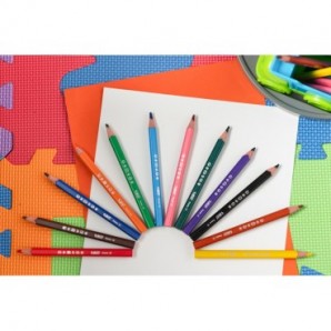 Matite colorate BIC Kids Evolution Triangle con fusto triangolare in conf. 12 pezzi assortiti - 82973511