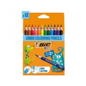 Matite colorate BIC Kids Evolution Triangle con fusto triangolare in conf. 12 pezzi assortiti - 82973511