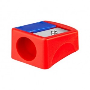 Matite colorate BIC Kids Multisurface con fusto triangolare in conf. 6 pezzi assortiti + temperamatite - 515220