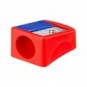 Matite colorate BIC Kids Multisurface con fusto triangolare in conf. 6 pezzi assortiti + temperamatite - 515220