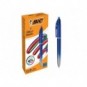 Penna a sfera a scatto BIC 4 Colours 1 mm in conf. 12 pezzi Smooth Gradient Blu 524091