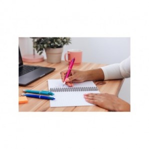 Penna a sfera a scatto BIC 4 Colours 1 mm in conf. 12 pezzi Smooth Gradient Verde Acqua - 524092