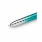 Penna a sfera a scatto BIC 4 Colours 1 mm in conf. 12 pezzi Smooth Gradient Verde Acqua - 524092