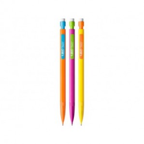 Portamine BIC Matic Strong HB 0,9 mm in conf. 12 pezzi giallo, arancione e rosa 892271