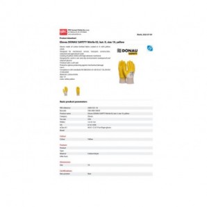 Guanti da lavoro in cotone riv. nitrile Donau Safety per ind. meccanica - TG 10 - DPI Cat. II - conf. 12 pz - 32051521-1