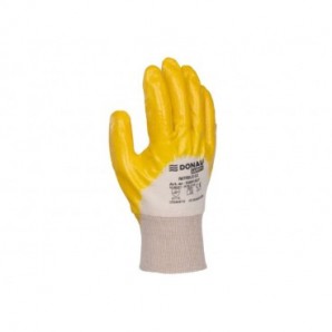 Guanti da lavoro in cotone riv. nitrile Donau Safety per ind. meccanica - TG 10 - DPI Cat. II - conf. 12 pz - 32051521-1