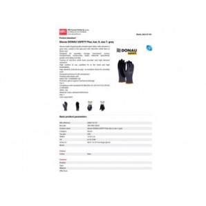 Guanti da lavoro in nylon riv. schiuma NBR sul palmo Donau Safety per logistica TG 7 - DPI Cat. II - conf. 12 pz