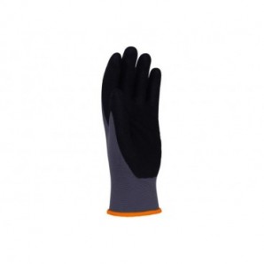 Guanti da lavoro in nylon riv. schiuma NBR sul palmo Donau Safety per logistica TG 8 - DPI Cat. II - conf. 12 pz