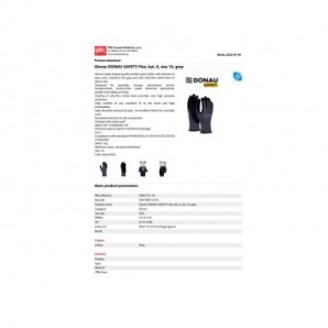 Guanti da lavoro in nylon riv. schiuma NBR sul palmo Donau Safety per logistica TG 10 - DPI Cat. II - conf. 12 pz