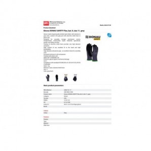 Guanti da lavoro in nylon riv. Schiuma NBR sul palmo Donau Safety per logistica TG 11 - DPI Cat. II - conf. 12 pz