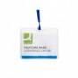 Portabadge in PVC morbido Q-Connect 154x127 mm con cordoncino blu - conf. 25 pz - KF18613