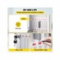 Armadietto portacellulari da 36 posti in alluminio Iternet con serratura 29x19x50 cm - 3449