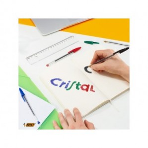 Penna a sfera BIC Cristal Original 1 mm colori assortiti - conf. 10 pz - 516354