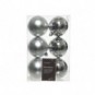 Palline di Natale 8 cm infrangibili argento - conf. 6 pz - 848879051