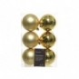 Palline di Natale 8 cm infrangibili oro - conf. 6 pz - 848879005