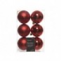 Palline di Natale 8 cm infrangibili rosso - conf. 6 pz - 848879052