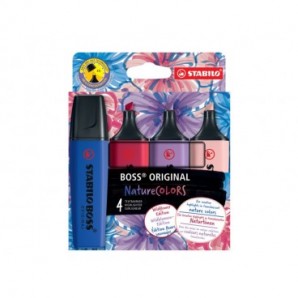 Evidenziatori Stabilo Boss Nature Colors Wildflowers Edition 2-5 mm assortiti - conf. 4 pezzi - 70/4-1-103-5