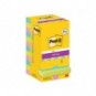 Foglietti riposizionabili Post-it® Super Sticky Cosmic 76x76 mm 90 ff/blocchetto PROMO PACK 8+4 blocchetti gratis
