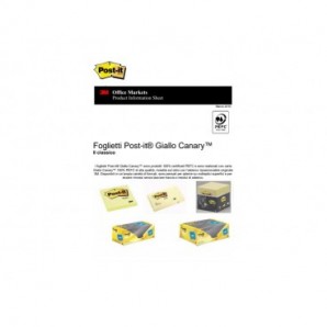 Foglietti riposizionabili Post-it® Cubo 76x76 mm - 450 ff - VALUE PACK da 2 cubi - colori assortiti