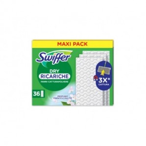 Ricarica panni Swiffer Dry per pavimenti 21x26 cm - conf. 36 pz - PG261