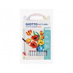 Set Giotto Art Lab Paint By Numbers colora con i numeri - fiori - F582600