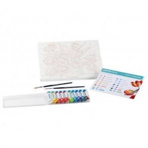 Set Giotto Art Lab Paint By Numbers colora con i numeri - fiori - F582600