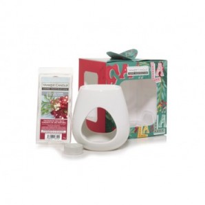 Set bruciatore Yankee Candle per cera da fondere Mistletoe Charm - 2655957E