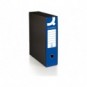 Registratore protocollo con custodia Q-Connect dorso 8 cm - 28,5x35 cm - blu 0201041/P.BL