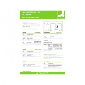 Registratore protocollo con custodia Q-Connect dorso 5 cm - 28,5x35 cm - giallo - 0201041/PM.GI