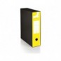 Registratore commerciale con custodia Q-Connect dorso 8 cm - 28,5x32 cm - giallo - 0201041/Q.GI