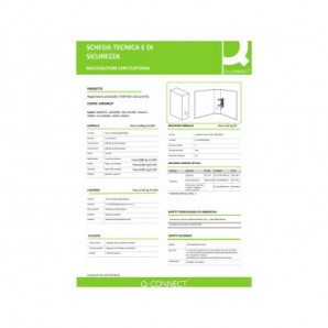 Registratore protocollo con custodia TOPToo by Q-Connect dorso 8 cm - 28,5x35 cm - giallo - 0201042/P.GI