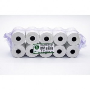 Rotoli registratore di cassa Rotolificio Pugliese BPA Free 48 g/m² - 57 mm foro 12 mm - conf. 10 pz - NBA5730TW