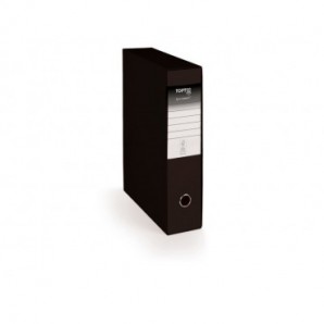 Registratore protocollo con custodia TOPToo Plus by Q-Connect dorso 5 cm - 28,5x35 cm - nero - 0201043/PM.NE