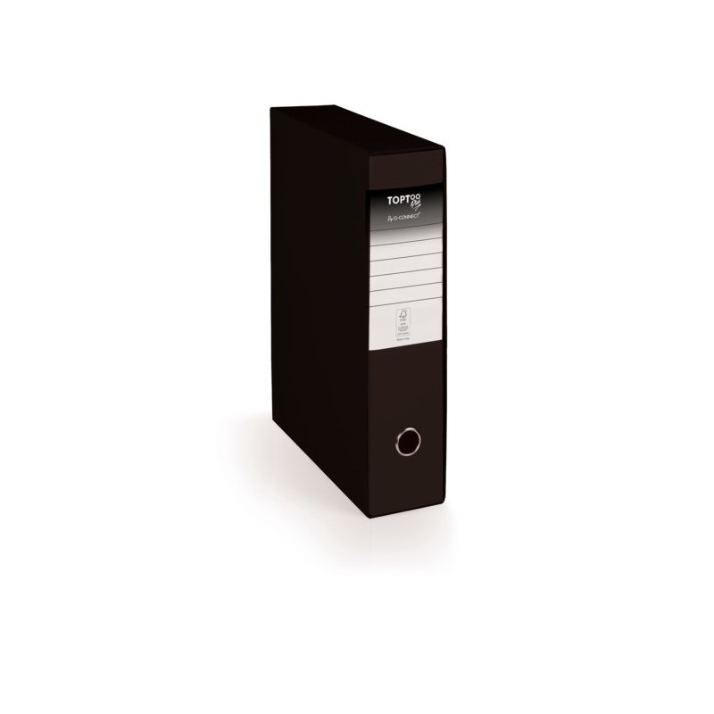 Registratore protocollo con custodia TOPToo Plus by Q-Connect dorso 5 cm - 28,5x35 cm - nero - 0201043/PM.NE