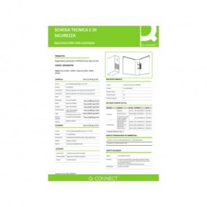 Registratore protocollo con custodia TOPToo Plus by Q-Connect dorso 5 cm - 28,5x35 cm - rosso - 0201043/PM.RO