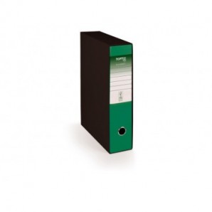Registratore protocollo con custodia TOPToo Plus by Q-Connect dorso 5 cm - 28,5x35 cm - verde - 0201043/PM.VE