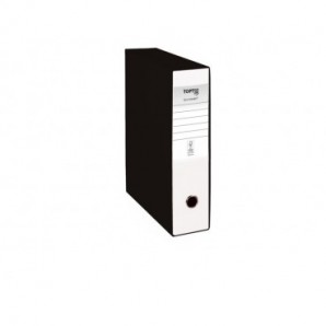 Registratore protocollo con custodia TOPToo Plus by Q-Connect dorso 8 cm - 28,5x35 cm - bianco - 0201043/P.BI