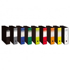 Registratore protocollo con custodia TOPToo Plus by Q-Connect dorso 8 cm - 28,5x35 cm - rosso - 0201043/P.RO