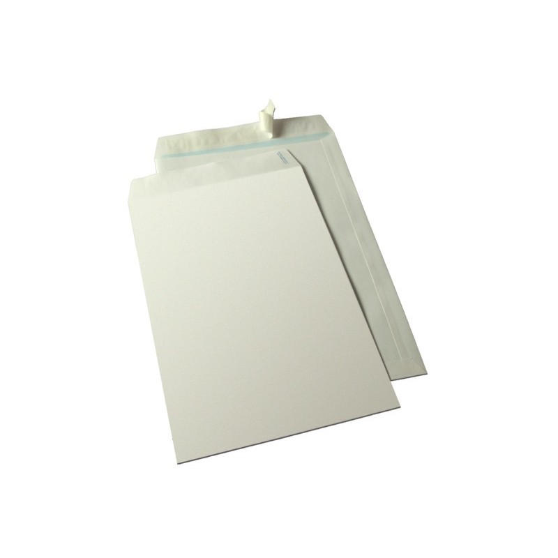 Buste a sacco Blasetti Self con strip 100 g/m² bianco - 25x35,3 cm - conf. 500 pz - 0642