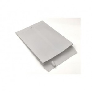 Buste a sacco Blasetti Monodex Bianco in carta kraft con 3 soffietti 120 g/m² - 23+4x33 cm - conf. 250 pz - 0821
