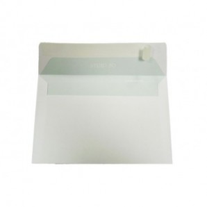 Buste senza finestra Blasetti Strip 80 con lembo strip - 80 g/m² bianco - 12x18 cm - conf. 500 pz - 0006