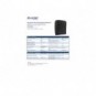 Dispenser per asciugamani piegati a Z, V e C Lucart Professional Econatural Flow 40,4x32x15,5 cm nero - 892509