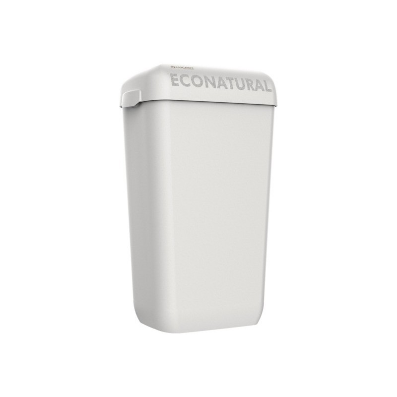 Cestino porta rifiuti 23 L Lucart Professional Econatural Flow 55,8x34,5x23 cm bianco - 892517