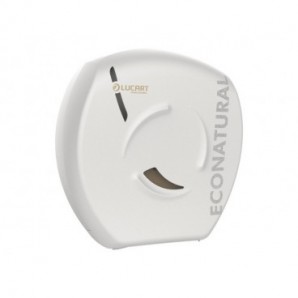 Dispenser per carta igienica maxi jumbo Lucart Professional Econatural Flow 35,7x35x14,2 cm bianco - 892518