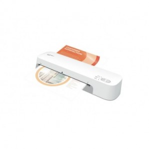 Plastificatrice A4 Q-Connect a 2 rulli - 75-125 µm - bianco - KF19091
