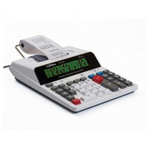 Calcolatrice scrivente termica Nikoffice CP-3200 - display 12 cifre - bianco - 08NIK117/B