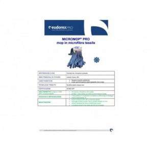 Mop in microfibra Eudorex Pro tessile Micromop Pro 350 30 cm - A929