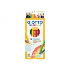 Matite colorate Giotto Colors Smile 3 mm in conf. da 12 colori assortiti - F278300