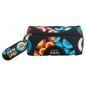 Pochette Tratto Pen Pop in conf. da 12 penne a punta sintetica - rosso/blu - F813800