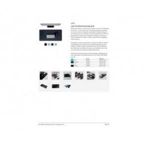 Tappetino da scrivania sottomano Large Leitz 70x36 cm nero - 53820095